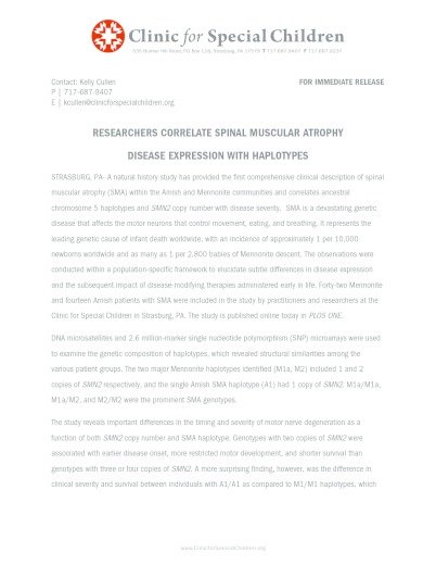 thumbnail of CSC SMA Haplotypes Press Release_FINAL